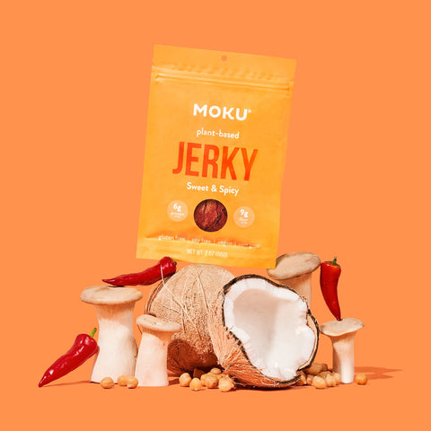 Jerky de Hongos Dulce y Picante de Moku Foods