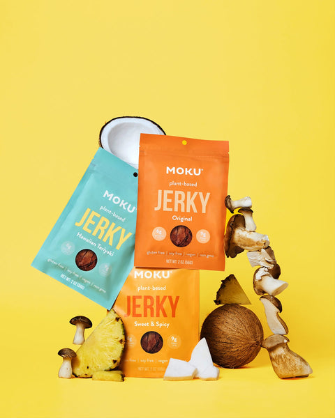 Jerky de Hongos Dulce y Picante de Moku Foods