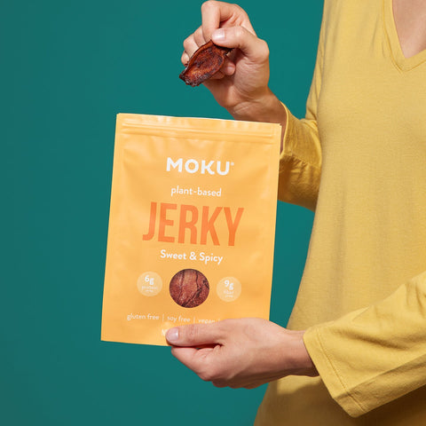 Jerky de Hongos Dulce y Picante de Moku Foods