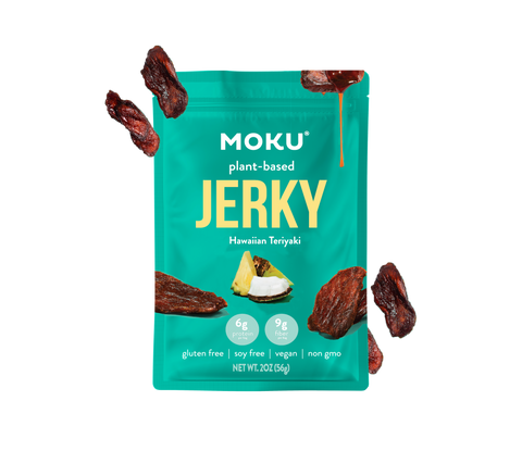 Jerky de Cogumelos Teriyaki Havaiano da Moku Foods